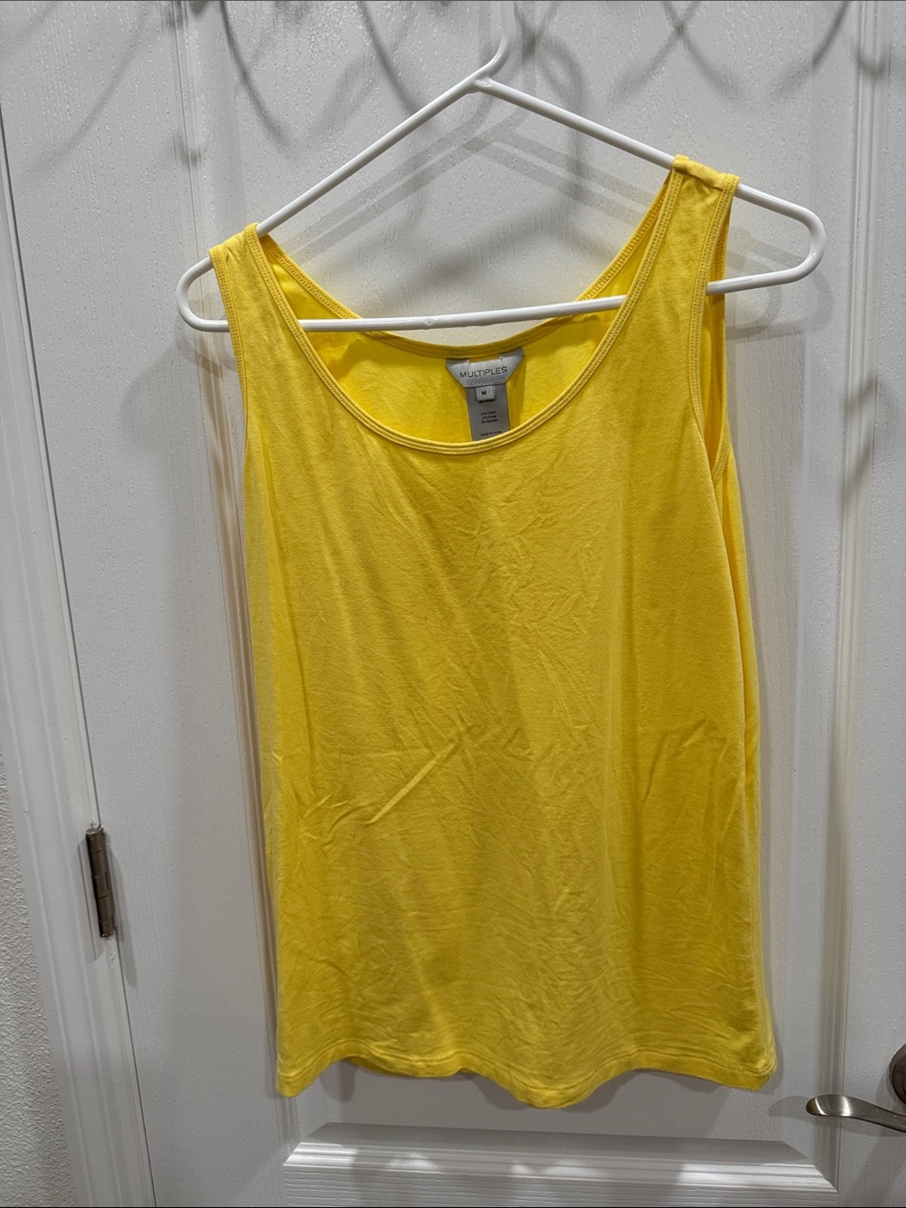 Multiples Sunny Yellow Scoop Neck Tank